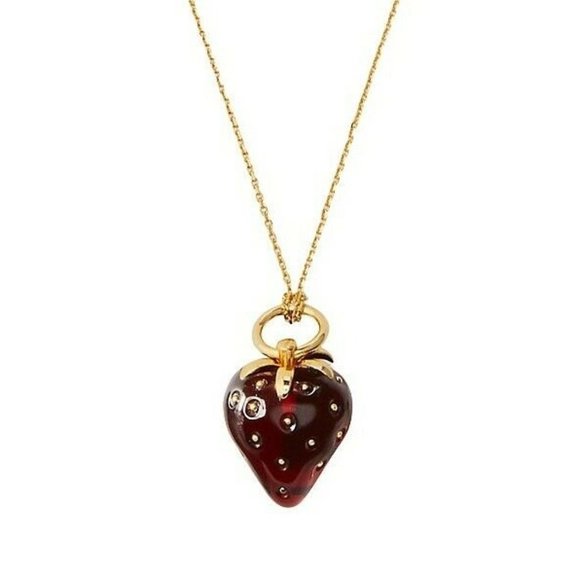 Kate Spade Tutti Fruity Strawberry Mini Pendant Necklace